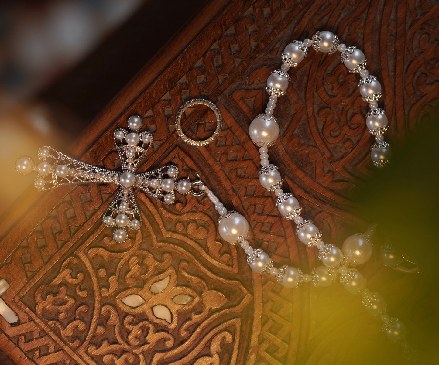 Pearl Wedding Rosary