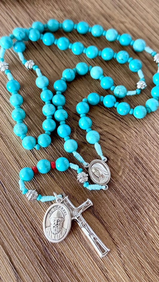 Turquoise Semi Precious Stone Rosary