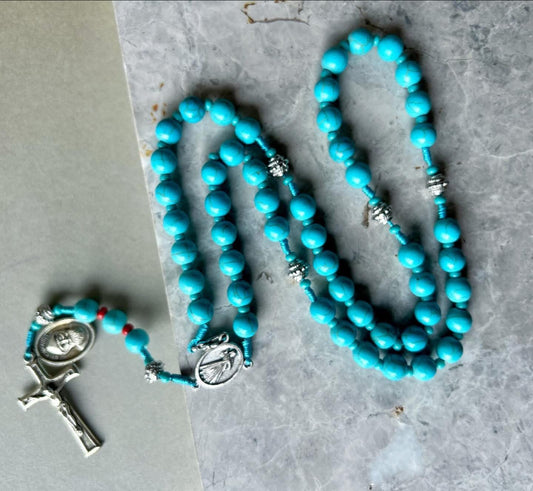 Turquoise Semi Precious Stone Rosary